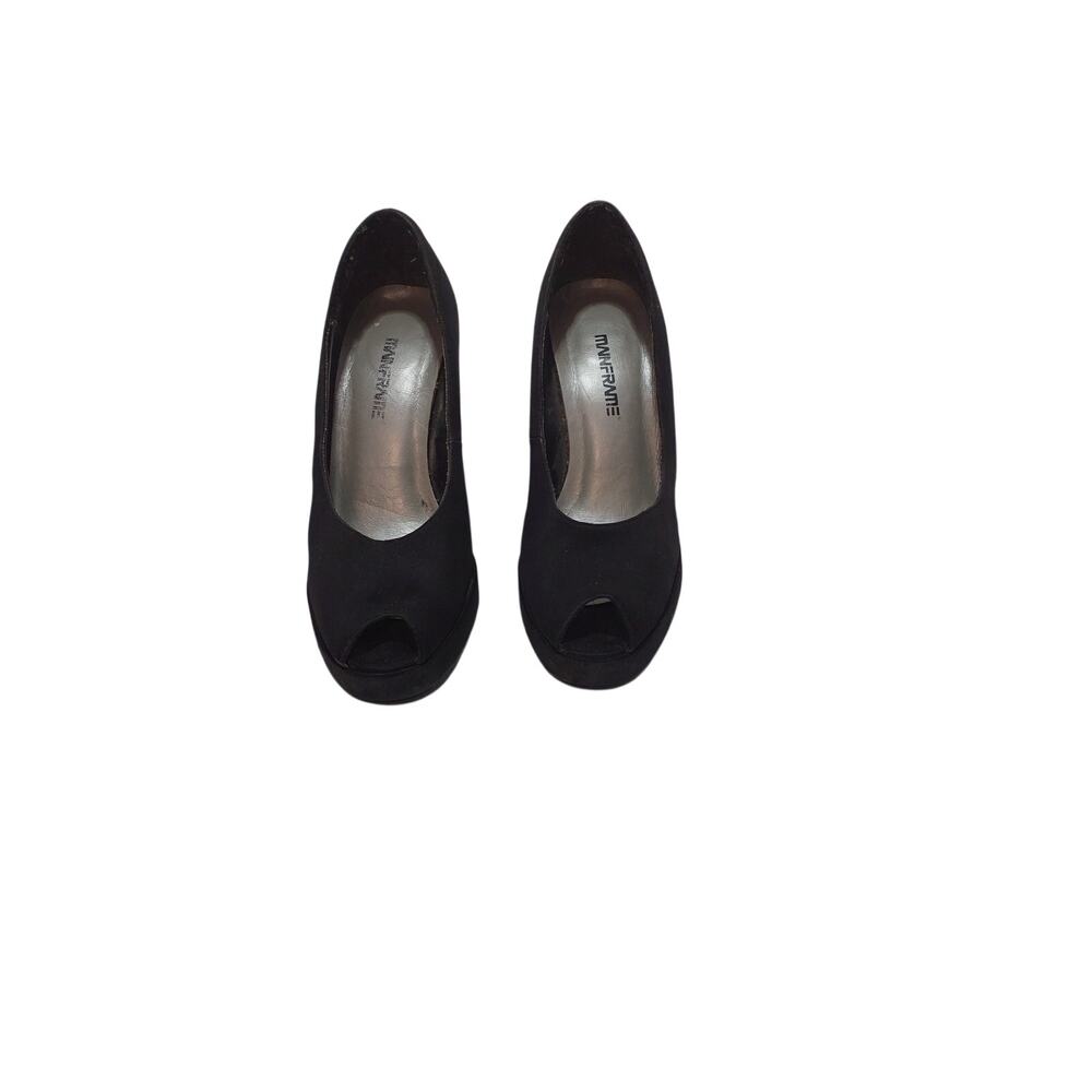 womens mainframe plack peep toe platform heels size 7